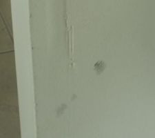 Problème finition suite placo mal réalisé
