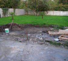 Decaissement terrasse
