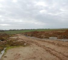 Mercredi 15 Février 2012 : A l'entrée du "futur" lotissement...