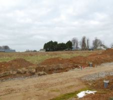 Mercredi 15 F&eacute;vrier 2012 : Vue vers notre terrain, direction plein Nord !