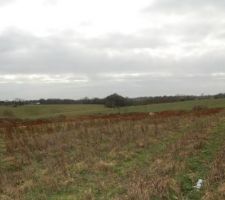 Mercredi 15 F&eacute;vrier 2012 : Vue &agrave; partir de notre terrain, direction plein Sud !