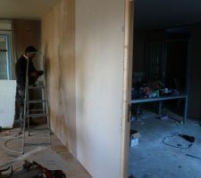 Cloison salon/chambre parentale