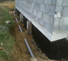 14 octobre : ventilation vide sanitaire et assainissement descentes de gouttières