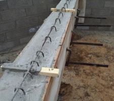 Poutre de plancher béton armé dressing chambre parents