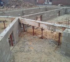 Prise de vue d'ensemble pour construction reséau évacuation eaux vannes