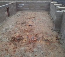 Prise de vue pour 2ème obstacle évacuation eaux vannées côté chambre invités