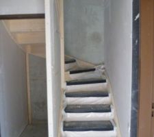 Escalier en chantier