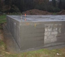 Plancher de la partie garage