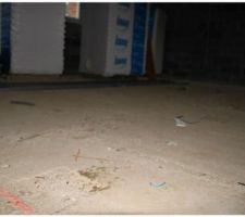 Infiltration d'eau dans les plaques beton du sous sol... rien en surface...