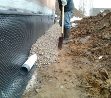 Drainage p&eacute;riph&eacute;rique cot&eacute; vide sanitaire