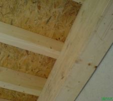 Poutre principale, structure plancher et plancher OSB