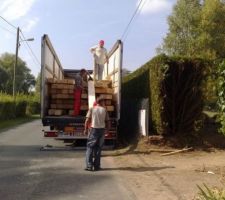 Déchargement de la maison!