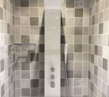 Future douche avec colonne hansgrohe