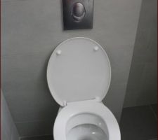 Le WC suspendu de la salle d'eau