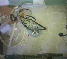 Receveur douche italienne en attente d'être coulée