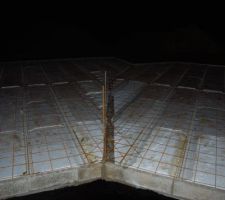 Prise de vue pour repérer passage dalle toilettes, angle sud