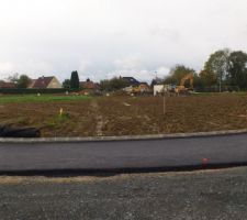 Vue de notre terrain