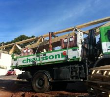 Livraison dans la matinée de la charpente