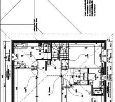 Plan de l'etage. Nous devons encore revoir le plan electrique ... les idées sont les bienvenues bien sur