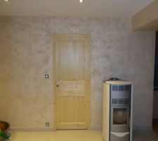 Remplacement de la porte entre la chambre et le salon