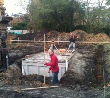 Mise en place de la petite cave de 11m²