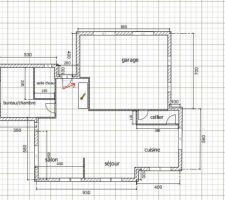 Idée plan RDC, position escalier 1