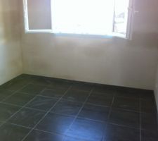 Carrelage SILK BLACK dans le bureau