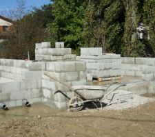 Debut d'elevation des murs