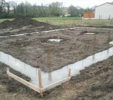 Sechage des fondations 10 jours