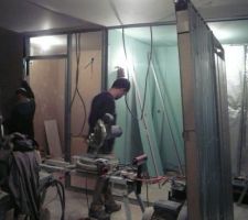 Suite à un soucis... démontage des cloisons !