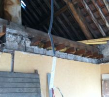 Réfection sol grenier/ plafond chambre1