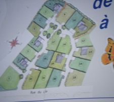 Voici le plan du lotissement