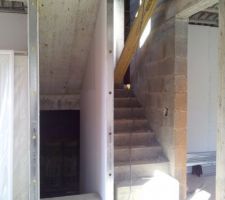 Accés garage et demi niveau