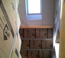 Isolation escalier et velux