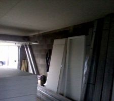 26 nov : placo plafond du garage