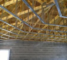 Rails plafond en angle