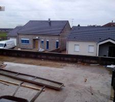 La vue du toit terrasse depuis la chambre des parents