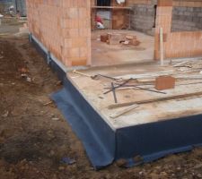 Protection de soubassement de la terasse