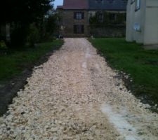 Chemin d'acces de 48 m de long