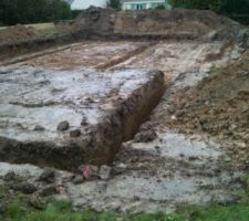 4 novembre 2012 les fondations sont creus&eacute;es !!!