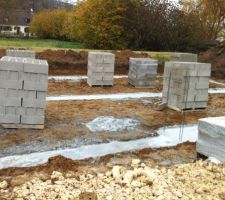 19 novembre 2012 les fondations sont coulées !!!