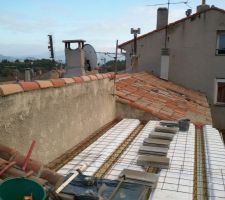 Petite partie du toit terrasse vue de dessus