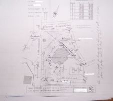 Je sais c'est bizarre de ne pas avoir mis la maison sur le haut du terrain mais la partie haute en diagonnale n'est pas constructible. Pas grave j'y installerai mon potager