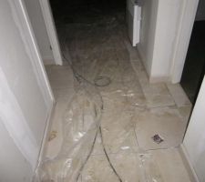 Carrelage couloir du bas