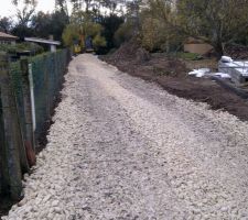 Acc&egrave;s chantier en cours.