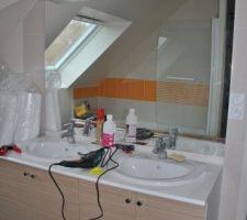 Salle de bain en chantier