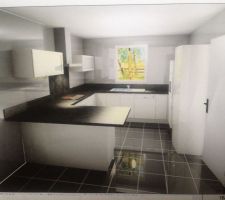 Vue de notre future cuisine