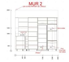 Plan 2D de la cuisine