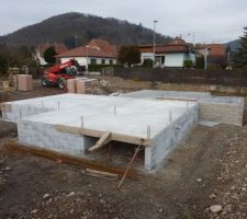 1ère dalle coulée!