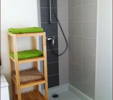 Appartement témoin. salle d'eau ... comment fermer cette douche